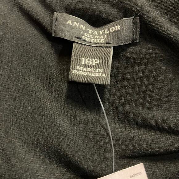 Ann Taylor Mini Dress 16P NWT Black Sequins Sheath Glam Fairy Whimsigoth Party - Picture 9 of 11